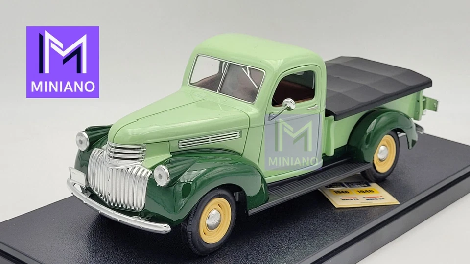 CHEVROLET PICK-UP 1946 VERT SOLIDO PRESTIGE 1/18ème - Photo 4/4