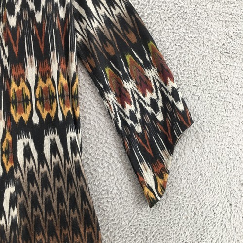 Wrangler Open Front Cardigan Cover Up Womens S Multicolor Geometric Print Casual - Picture 4 of 17