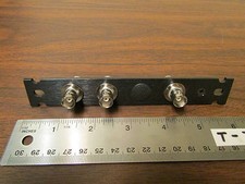 Test Equipment Plugin Cover With 3 BNC Feedthroughs 6-Inches Tall New
