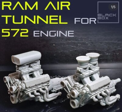 1/24 Scale 3d Resin Chevy 572 Tunnel Ram