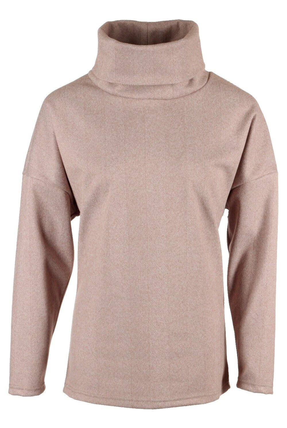 Suéteres para mujer Marrón a Rayas de Lana