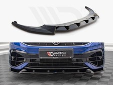 For VW Tiguan R/R-Line MK2 Facelift Maxton Design Front Diffuser V2 Gloss Black