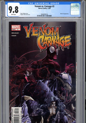 Venom vs. Carnage #3 (2004) Marvel CGC 9.8 White Clayton Crain