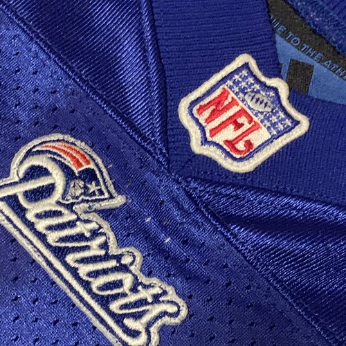 Ted Johnson #52 New England Patriots NFL Adidas Vintage Royal Blue Jersey Sz 54 - Picture 5 of 11