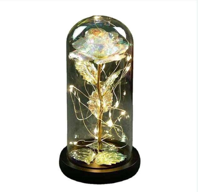 Ewige Rose Im Glas LED Licht Geburtstag Muttertag Valentine Geburtstag Geschenk