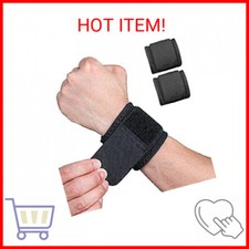 YUNYILAN 2 Pack Wrist Brace Adjustable Wrist Support Wrist Straps for Fitness We