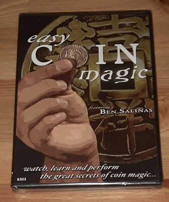 Easy Coin Magic (DVD, 2009, NEW) Ben Salinas / How to Learn & Perform Magic