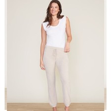 Barefoot Dreams CozyChic Ultra Lite Track Pants in Stone Size L