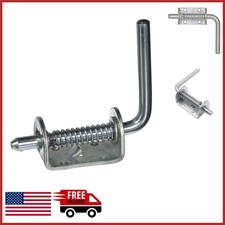 Heavy Duty Spring Latch for Doors Panels Zinc Plated Steel Easy Installation