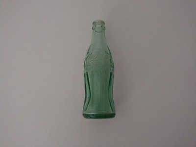 Vintage Green Glass Coca Cola Hobble Skirt 6-oz. Bottle D-105529 Anderson, SC