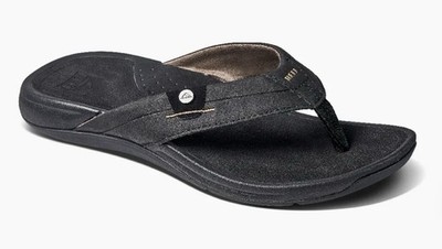 REEF Pacific Men s Size 9 Contouring Comfort Slip On Flip Flop Sandals Black
