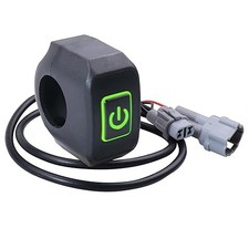 7/8" Handlebar Headlight Kill Switches, Headlight F Style: Green ON/OFF Switch