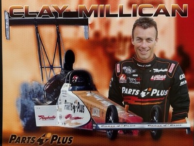 VRHTF NHRA ''CLAY MILLICAN PARTS PLUS TOP FUEL DRAGSTER'' HAND OUT AWESOME