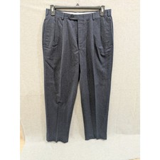 Austin Reed Pants Men's Size 33 Medium Dark Gray Pure Wool Dress Pant Vintage