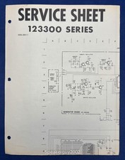 Original Hammond Organ Service Sheet / 123300 Series