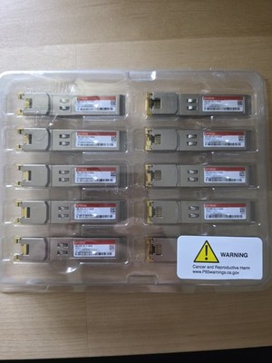 Cisco DS-SFP-GE-T Compatible TAA 10/100/1000Base  Transceiver LOT OF 10