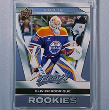 Olivier Rodrigue RC 2025 Upper Deck MVP SP Rookie #247 Edmonton Oilers