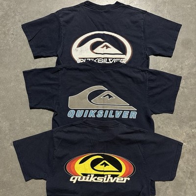希少 90s Vintage quiksilver ビックロゴ プリント y2k Vintage 90s Y2K Quiksilver Surf wear Graphic T Shirts Lot Of 3