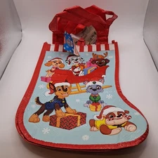 3 NWT Paw Patrol Reusable Christmas Party Tote Bag