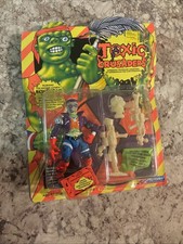 1991 Playmates Toxic Crusaders Bonehead Figure With Card Vintage READ DESC