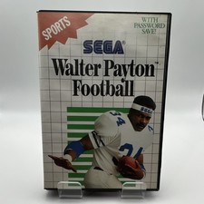 SEGA Walter Payton Football (Sega Master System, 1989) w/ Manual Multiplayer