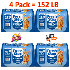 152 LB / 4 Pack - Fresh Step Extreme Clumping Litter With Febreze Freshness, Bag