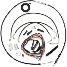 LA Choppers Complete Bar Swap Cable & Brake Line Kit LA-8011KT2-19B Made in USA
