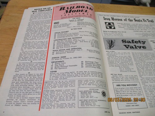 6-"Railroad Model-Craftsman" Magazines. 1963 - Picture 18 of 19