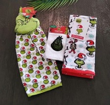 Dr Seuss The Grinch Christmas Dish Towel Set ...