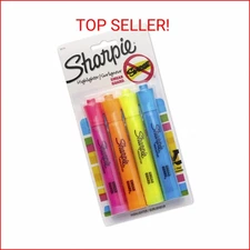 SHARPIE Accent Tank-Style Highlighters, 4 Colored Highlighters (25174PP)