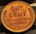 1930 P Lincoln Wheat Penny Cent! Uncirculated! Gem Reverse Dark Red Obverse