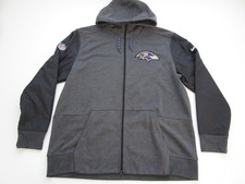 Mens XXL Baltimore Ravens Nike Hoodie Onfield jacket team issued 2017