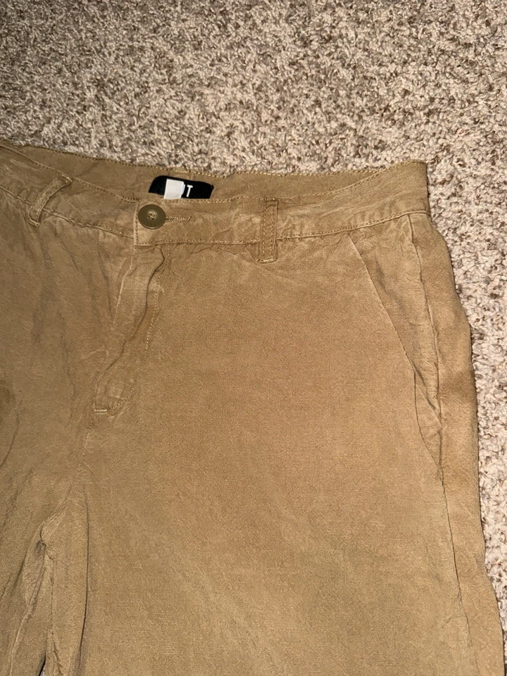 KUT from the Kloth Charlotte Wide Leg Crop Jeans Size 8P Light Brown High Rise - Image 2 of 4