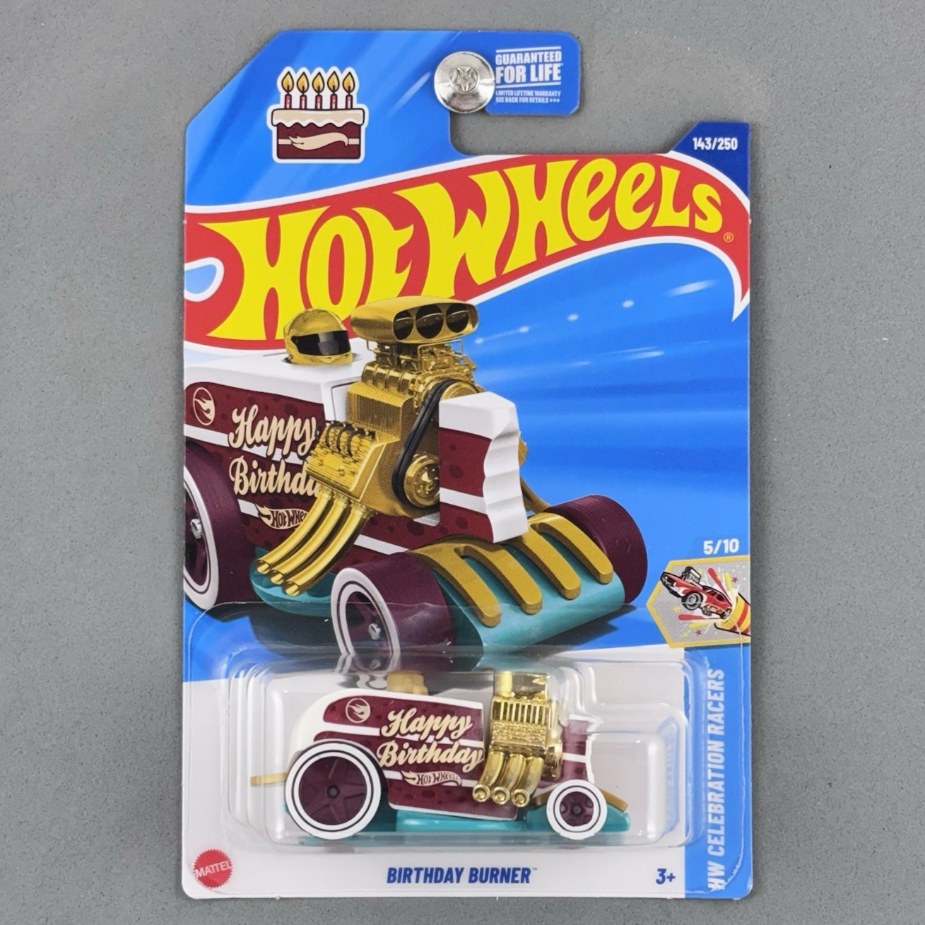 2025 Hot Wheels Birthday Burner TREASURE HUNT HW Celebration Racers 5/10 143/250