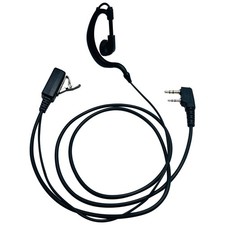 Walkie Talkie Earpiece with Mic PTT 2 Pin G Shape Radio Earpiece Headset Comp...