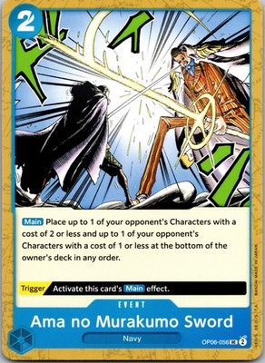 TCG Bandai One Piece Karte  Ama no Murakumo Sword OP06-056