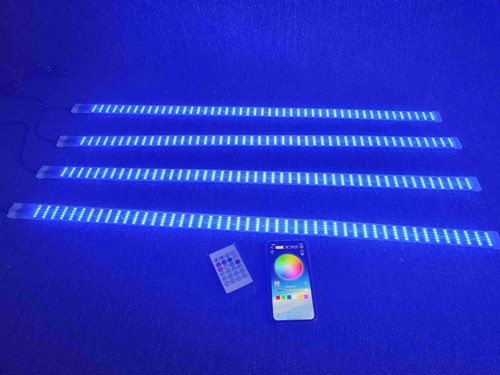 Brightest 4PCS 2FT 24" 5Row CHASING Dream Color Light Strips Hood Grille APP+RF - Picture 12 of 18