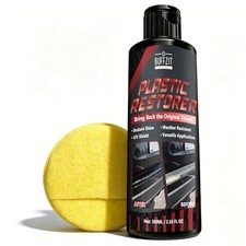 Plastic Restorer for Cars, Black Trim Restorer for Faded Plastic, Vinyl
