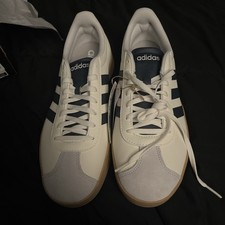 Adidas VL Court Base White Navy Gum Lace Up Casual Sneakers JI1766 Women's Sizes