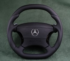 Mercedes custom Steering wheel w220 w215 Flat top bottom paddle cl55 s55 s65 AMG