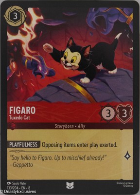 Lorcana   Reign of Jafar   Figaro - Tuxedo Cat   Regular