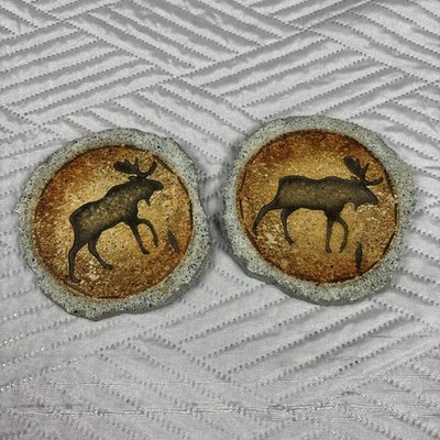 2er Set Big Sky Rustikal Wild Untersetzer - Elch