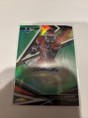 2022 Bowman's Best University Ta Zhawn Henry #BA-TZH  Auto Houston /99 Green
