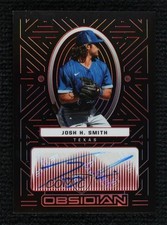 2022 Panini Chronicles Obsidian Electric Etch Red 24/25 Josh Smith H Auto 1k9t