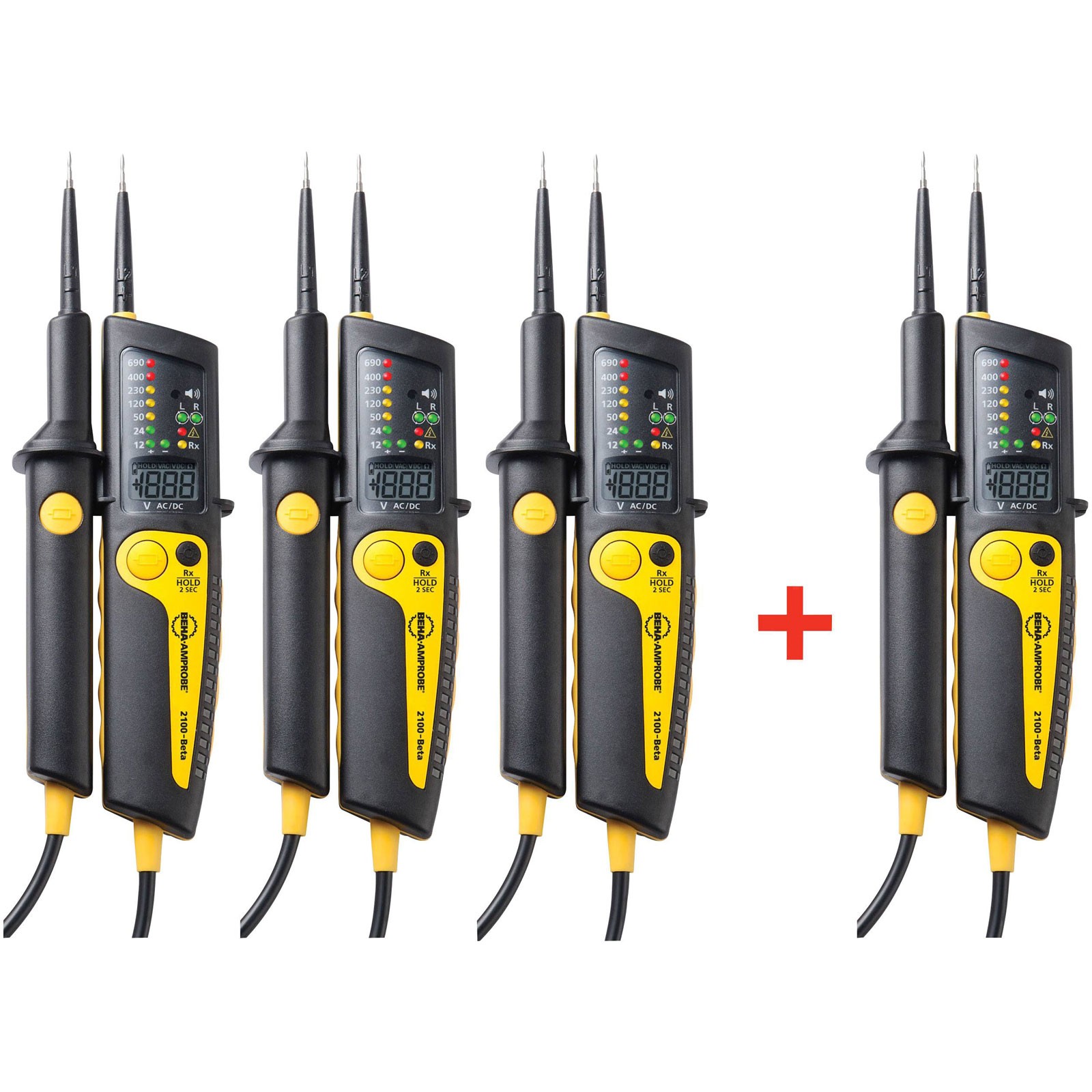 Beha Amprobe 2100-BETA Voltage Tester CAT IV 600V LCD/LED Durable Vibration