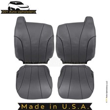 1999-2002 Fits Chevy Silverado Wt Leatherette Front Seat Covers Dk Graphite