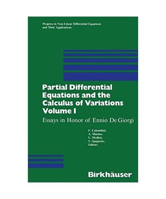 Partial Differential Equations and the Calculus of Variations 1: Essays in Honor