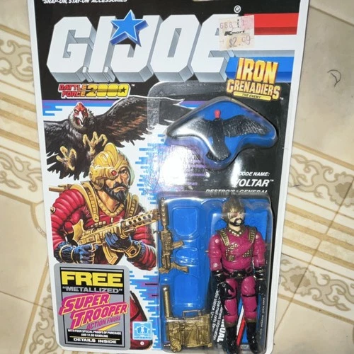 Hasbro G.I. Joe Iron Grenadiers Voltar 1988 Action Figure w/ Gun Bird Backpack