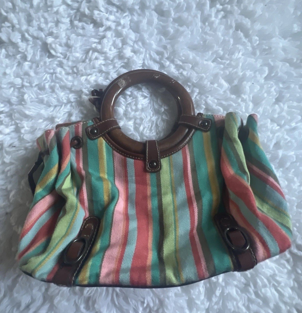 Fossil Multicolor Patchwork Leather Shoulder Bag … - image 2