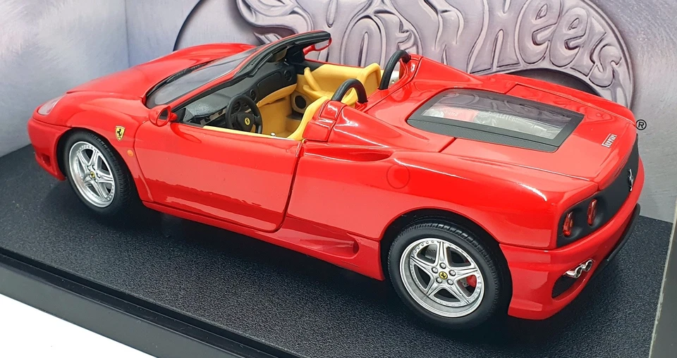 Hot Wheels 1/18 Scale 57310 - Ferrari 360 Spider - Red With Cream Seats - Image 2 of 4